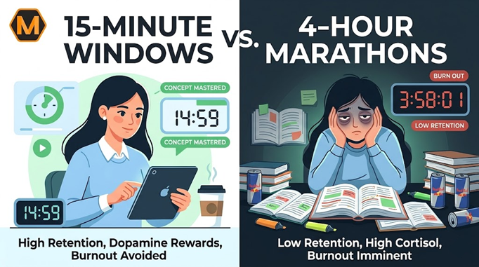Why 15-Minute Study Windows are Beating 4-Hour Marathons