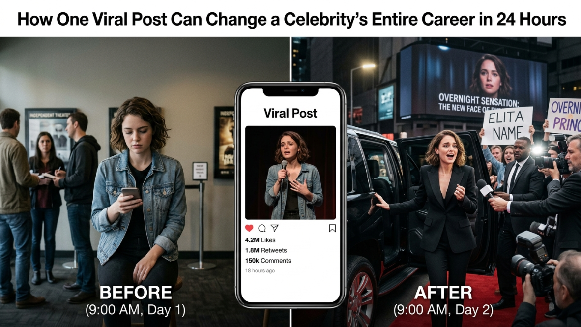 Celebrity’s How One Viral Post Can Change a Celebrity’s Entire Career in 24 Hours