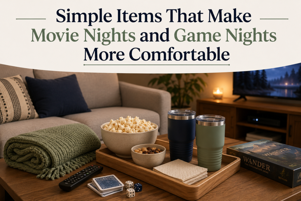 Simple Items That Make Movie Nights and Game Nights More Comfortable