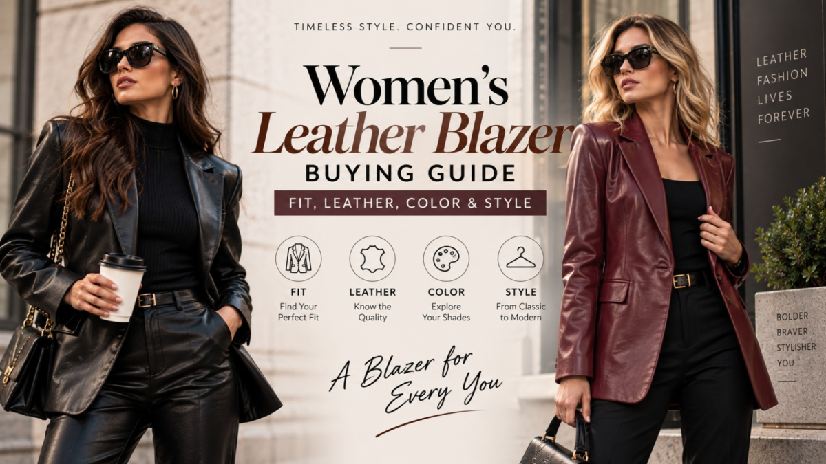 Women's Leather Blazer Buying Guide: Fit, Leather, Color & Style